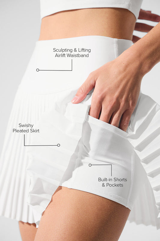 Grand Slam Tennis Skirt - White