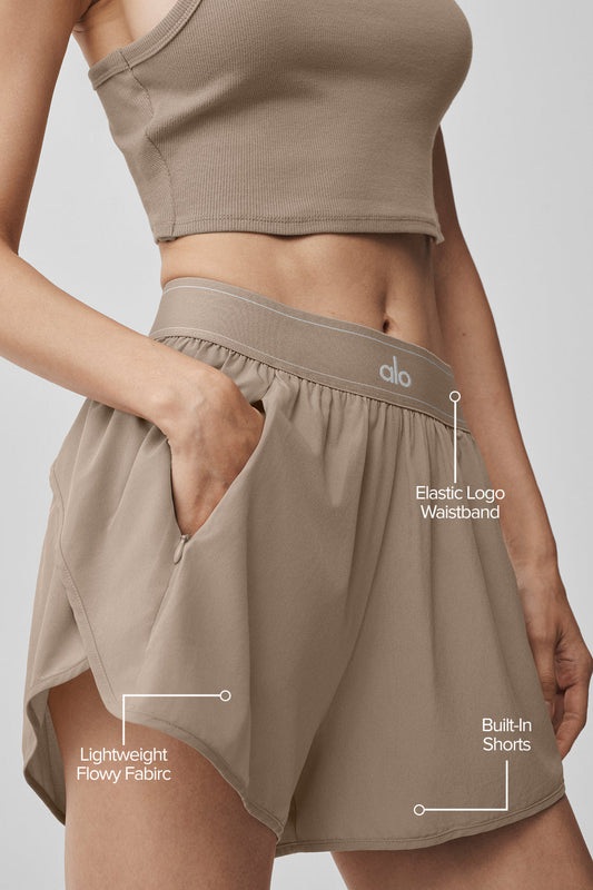 Match Point Short - Gravel — Alo Yoga | Authentic India