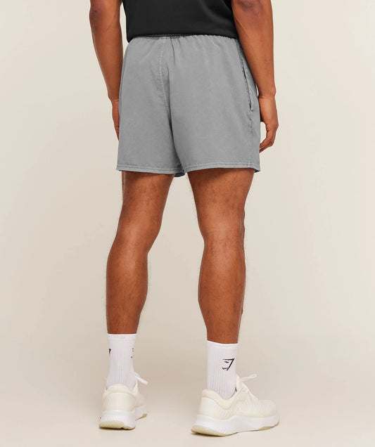 GYMSHARK Washed Pastels Shorts Black/Wash