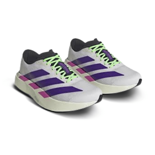 Adidas Adizero Evo SL White Purple Lime Burst