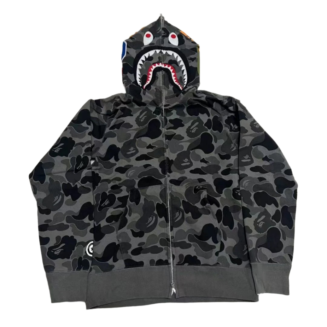 Abc Camo Shark Full Zip Hoodie