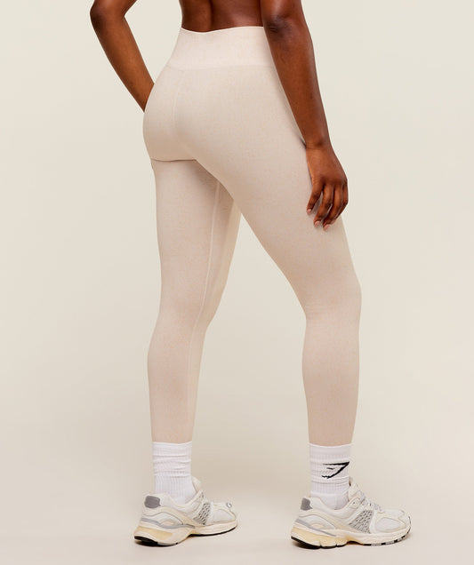Women's Gymshark Adapt Fleck X Whitney Seamless Leggings Mineral | Coconut White — Gymshark | Authentic India