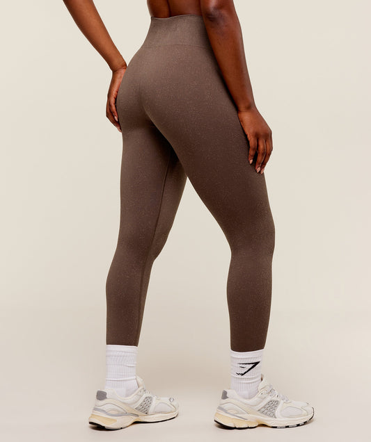 Women's Gymshark Adapt Fleck Seamless Leggings Soft Brown — Gymshark | Authentic India