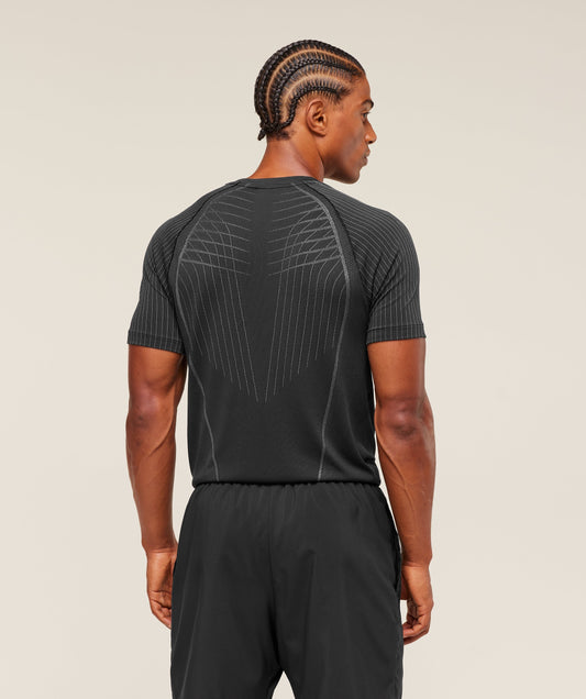 Gymshark Apex Seamless T-Shirt Black — Gymshark | Authentic India