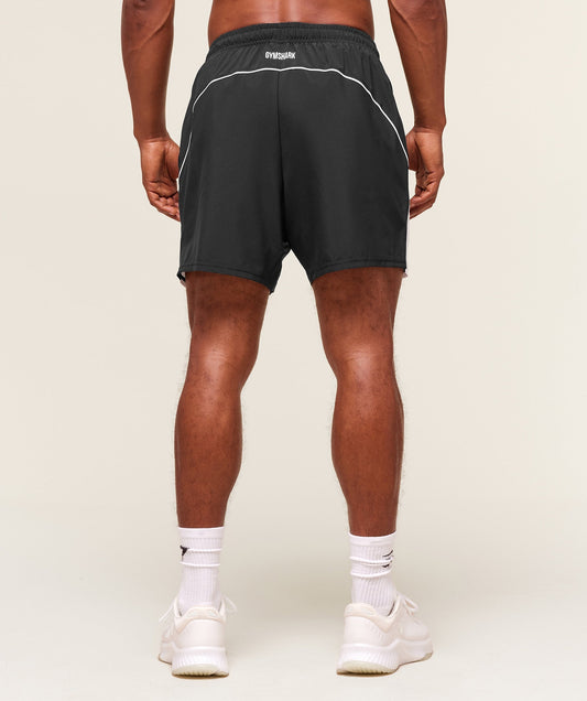 Gymshark Arrival Block 6" Shorts Black — Gymshark | Authentic India