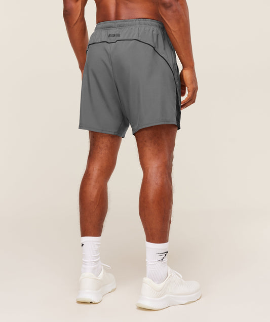 Gymshark Arrival Block 6" Shorts Dark Grey — Gymshark | Authentic India