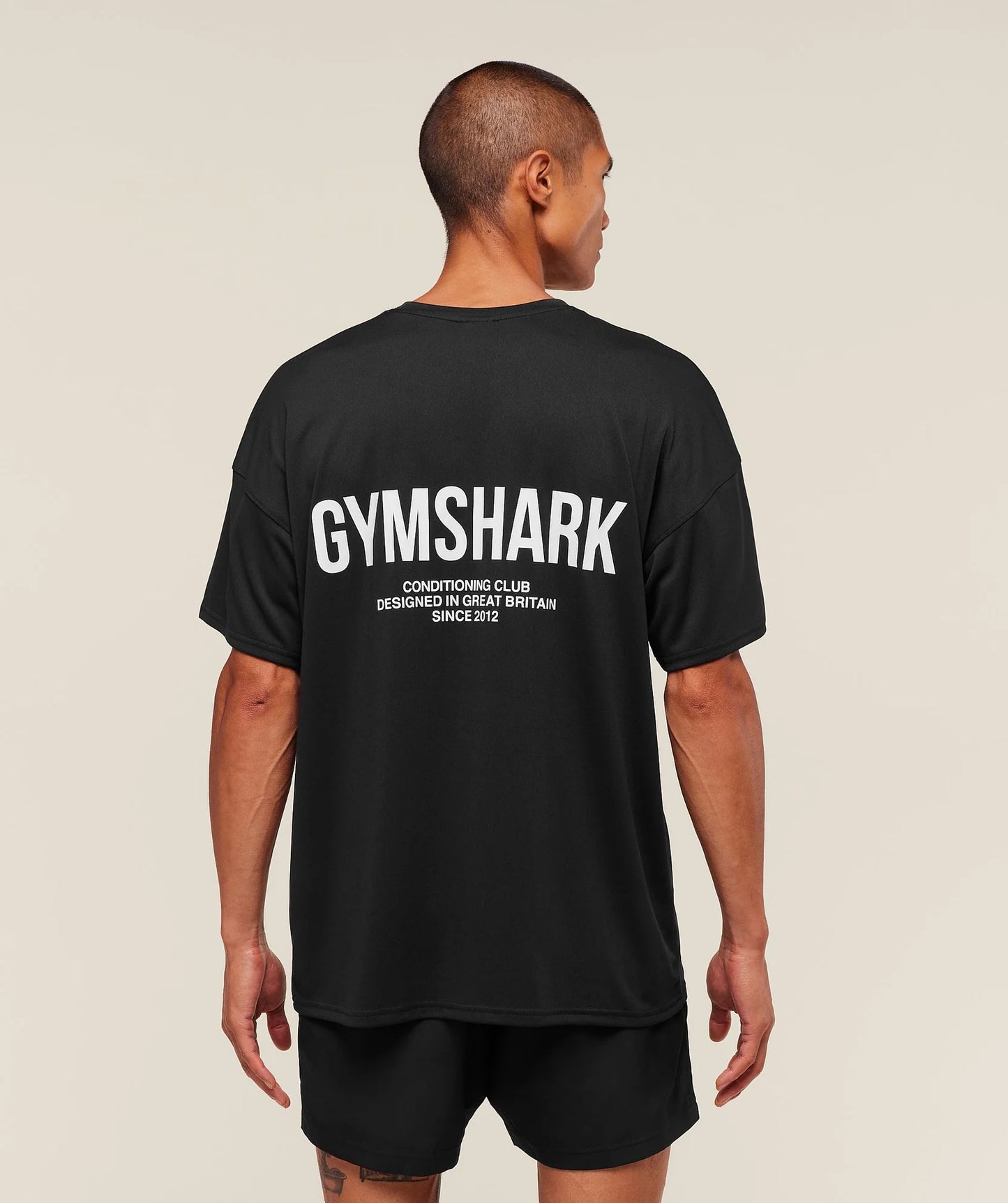 GYMSHARK Conditioning Club Oversized T Shirt Black — Gymshark | Authentic India