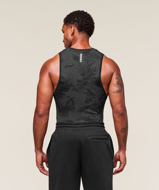 Gymshark Geo Seamless Tank Black