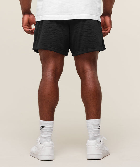 Gymshark Lifting Mesh 5" Shorts Black