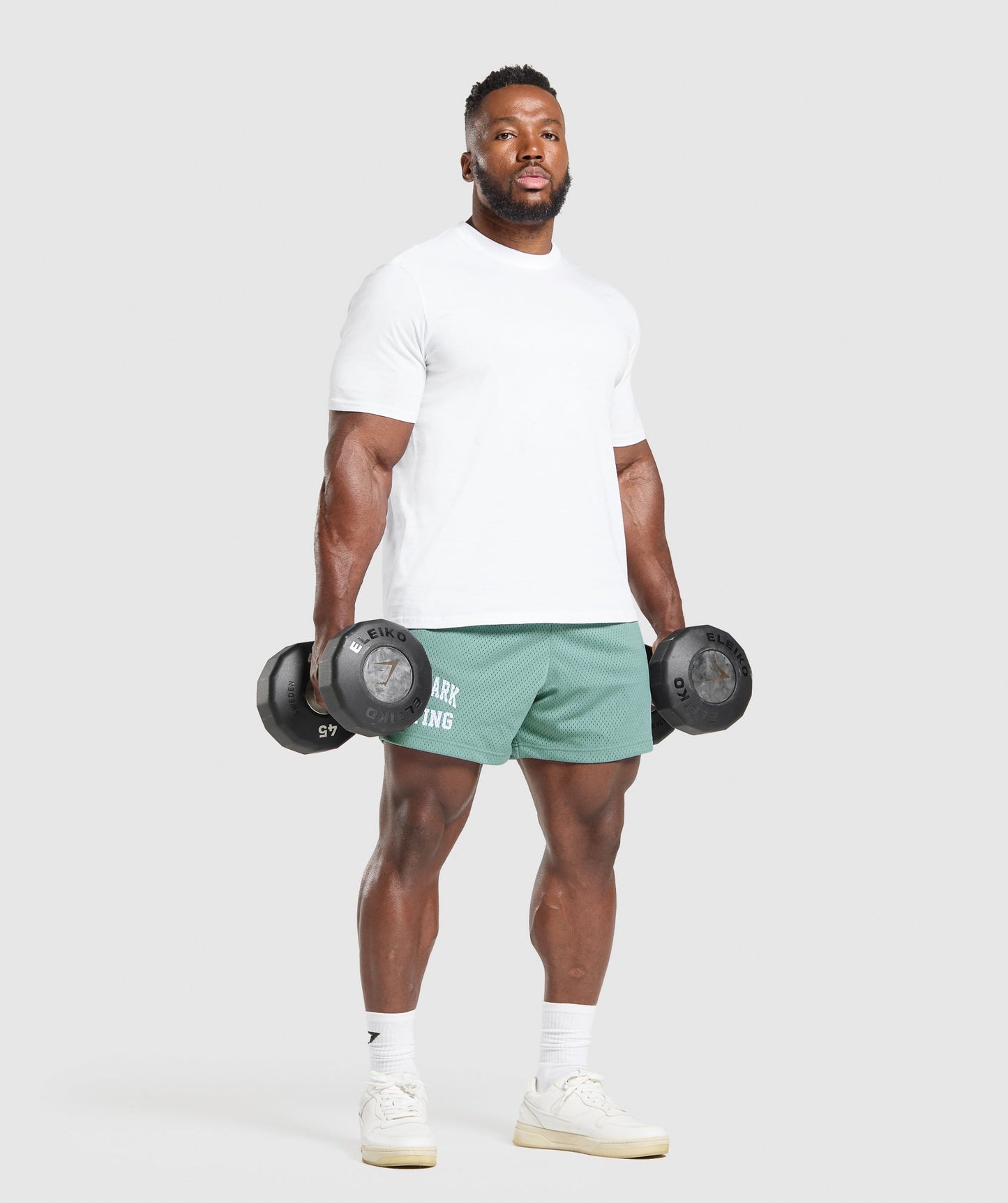 Gymshark Lifting Mesh 5" Shorts Celeste Blue