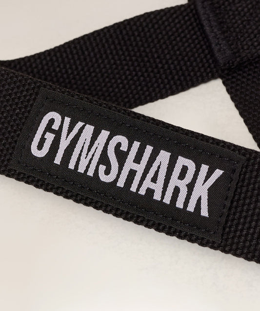 Women's Gymshark Figure 8 Lifting Straps Black