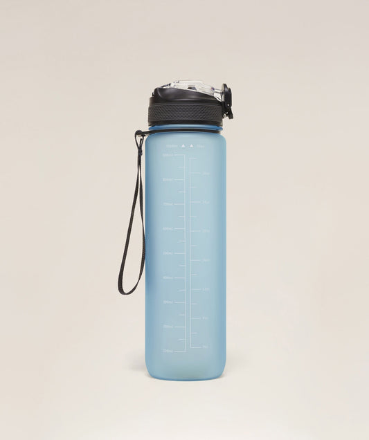 Gymshark Sports Bottle With Straw Bench Blue