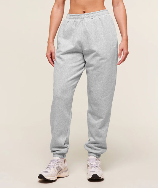 GYMSHARK Training Fleece Joggers Light Grey Core Marl — Gymshark | Authentic India