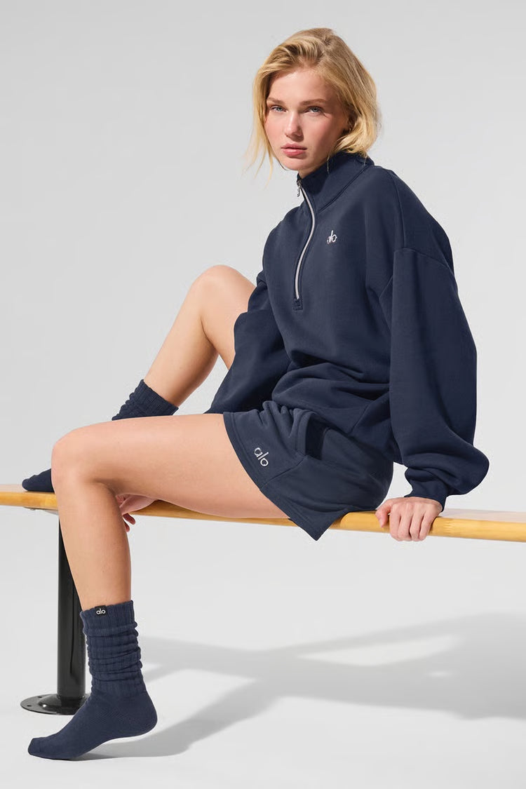 ALO Accolade Shorts Navy — ALO S | Authentic India