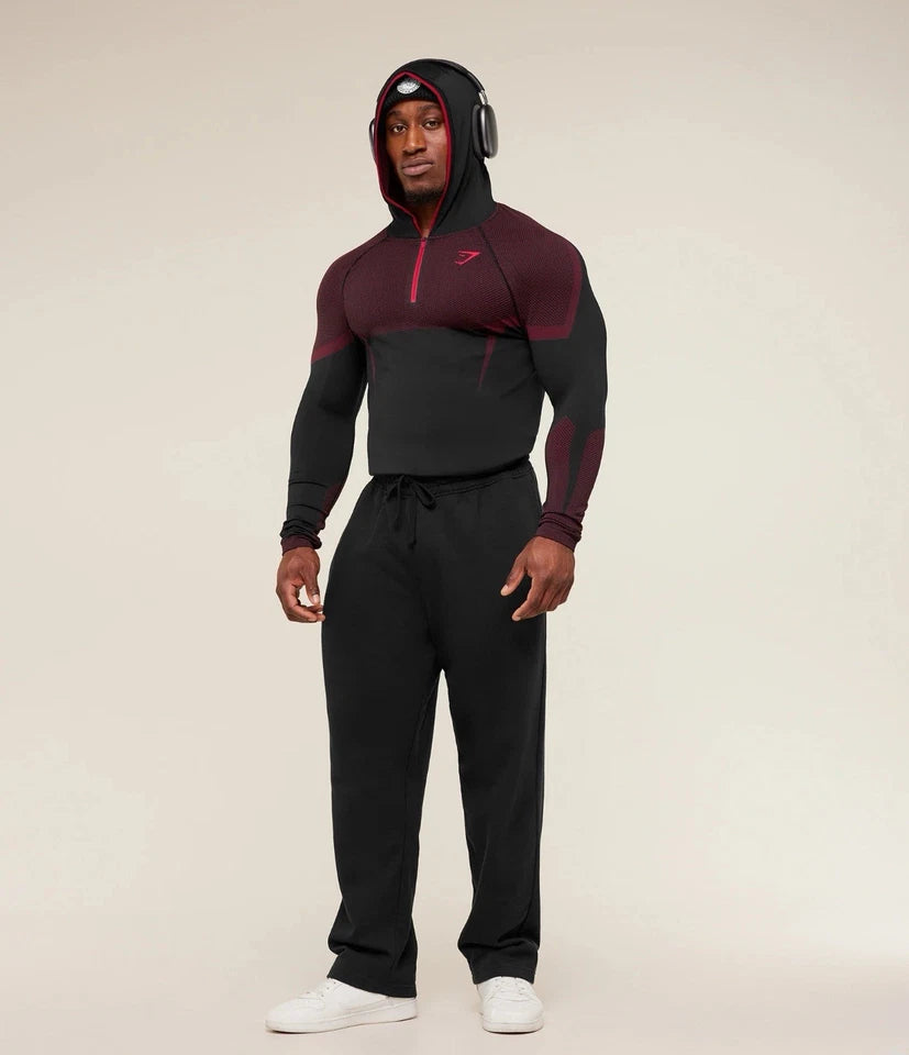 GYMSHARK Onyx V5 Hoodie Onyx Red — GYMSHARK S | Authentic India