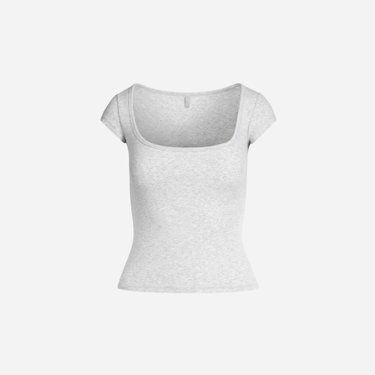 Skims Scoop Neck T-Shirt Cotton Jersey - AESTUS SUPPLY