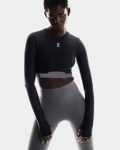 ON Train Long Sleeve Crop Black