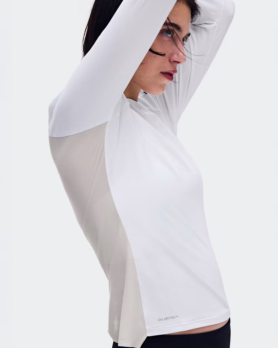 ON Performance Long-T White | Silver
