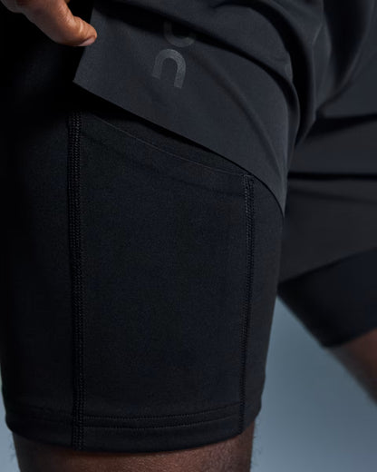 ON 5  Performance 2/1 Shorts Black — ON CLOTHING | Authentic India