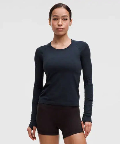 LULULEMON Swiftly Tech Long-Sleeve Shirt 2.0 Navy — LULULEMON | Authentic India