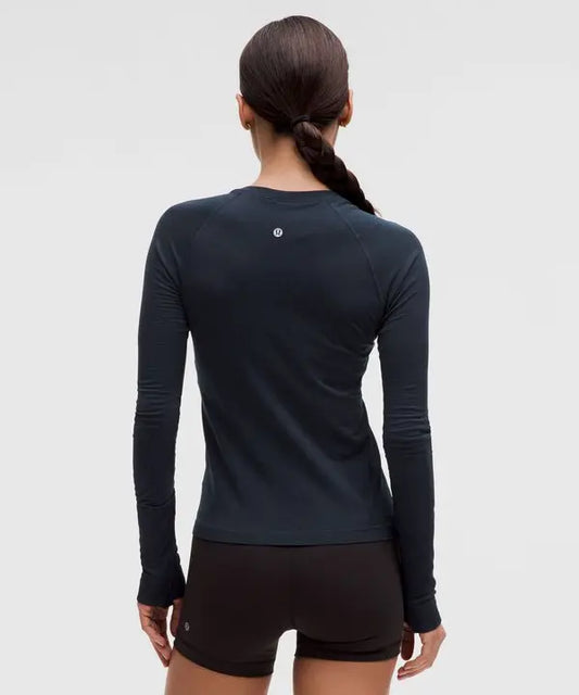LULULEMON Swiftly Tech Long-Sleeve Shirt 2.0 Navy — LULULEMON | Authentic India