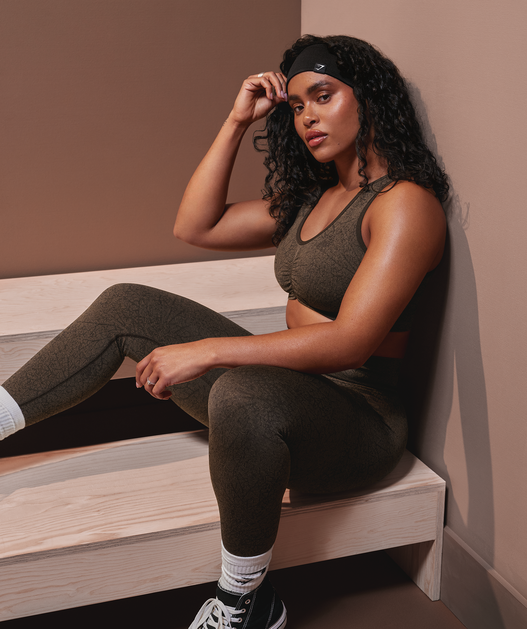 Women's Gymshark Diffuse Sweat Headband Black — Gymshark | Authentic India