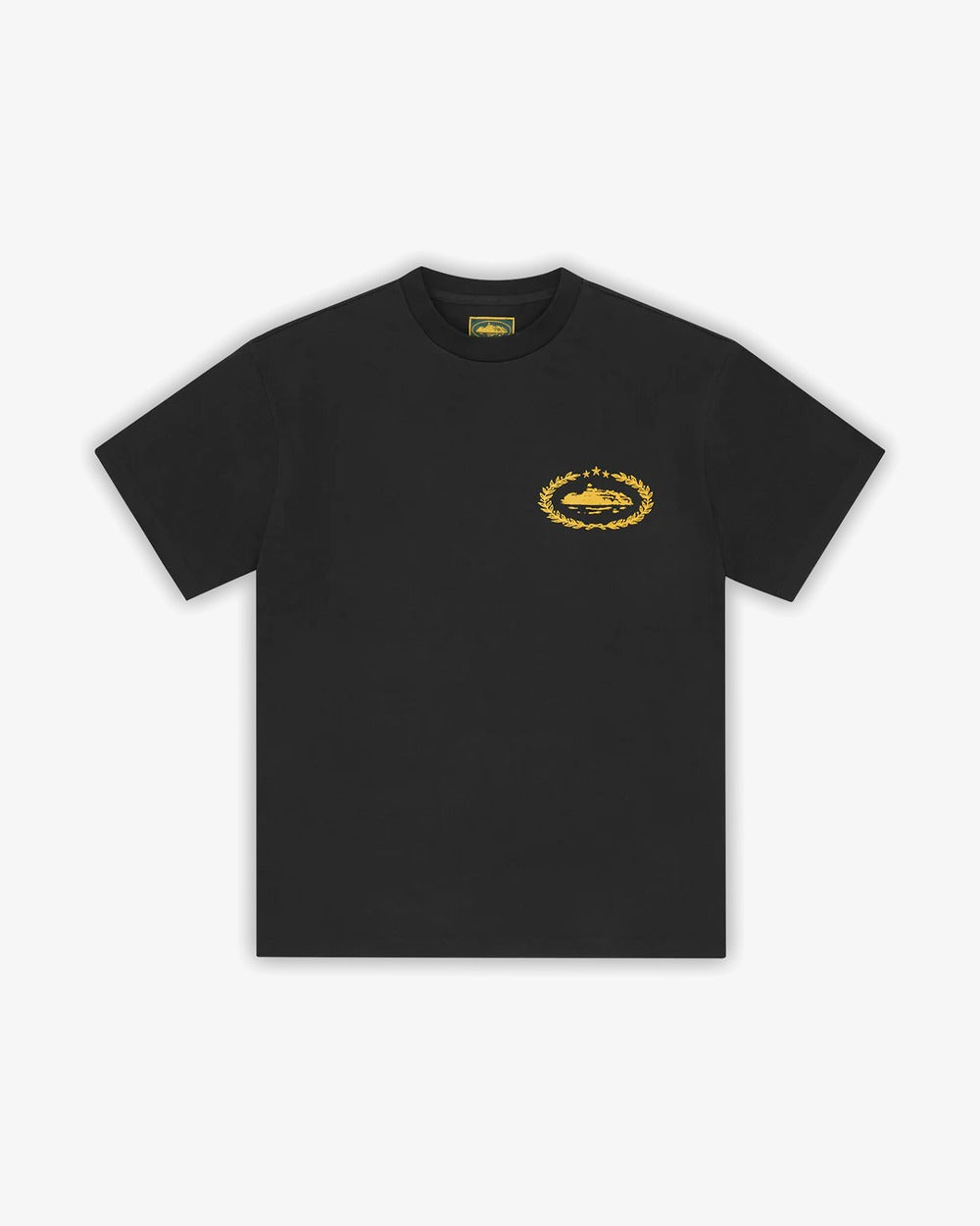 Corteiz Royale Heavyweight Black Yellow Tee