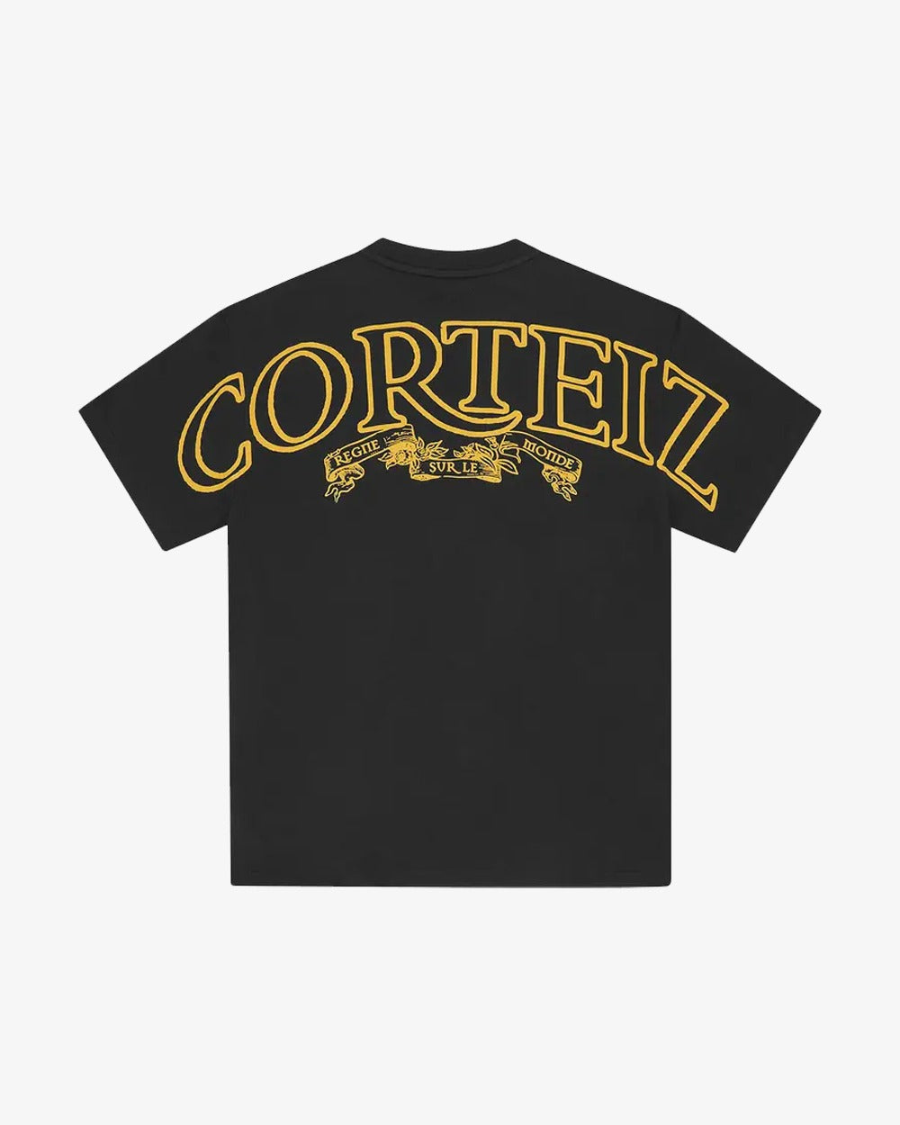 Corteiz Royale Heavyweight Black Yellow Tee