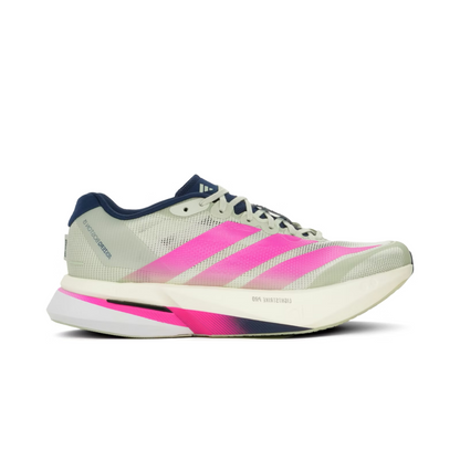 Adidas Adizero Boston 13 Linen Green Shock Pink — ADIDAS | Authentic India