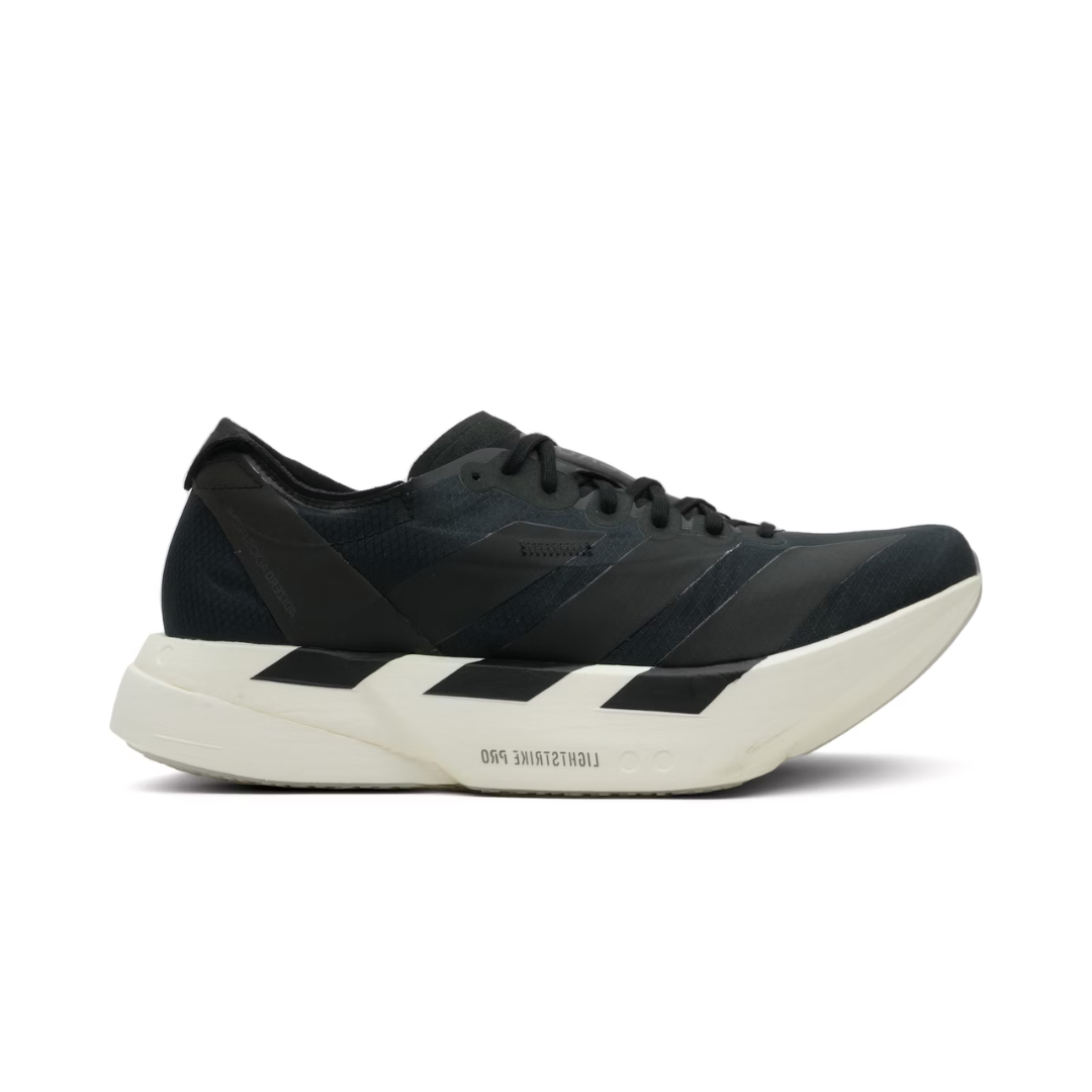 Adidas Adizero Adios Pro 4 Core Black Grey Five — ADIDAS | Authentic India