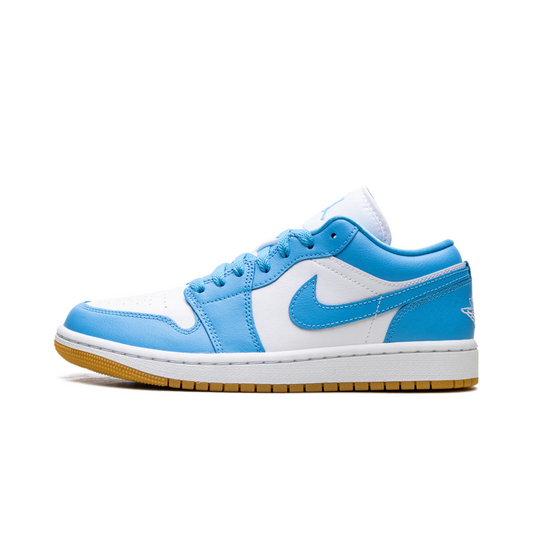 Jordan 1 Low White Gum Light Brown Dark Powder Blue (W)