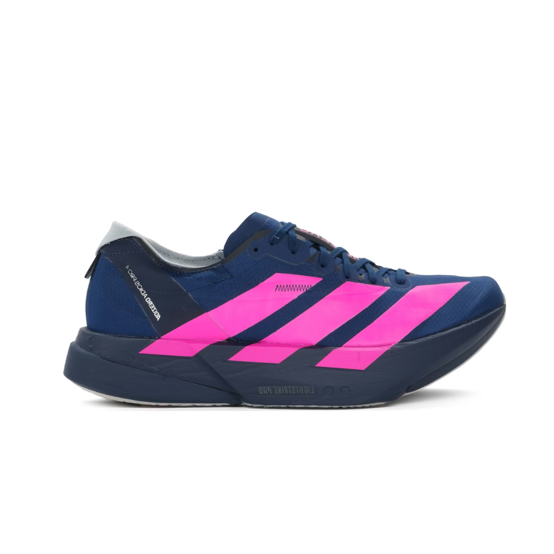 Adidas Adizero Adios Pro 4 Dark Blue Shock Pink — ADIDAS | Authentic India