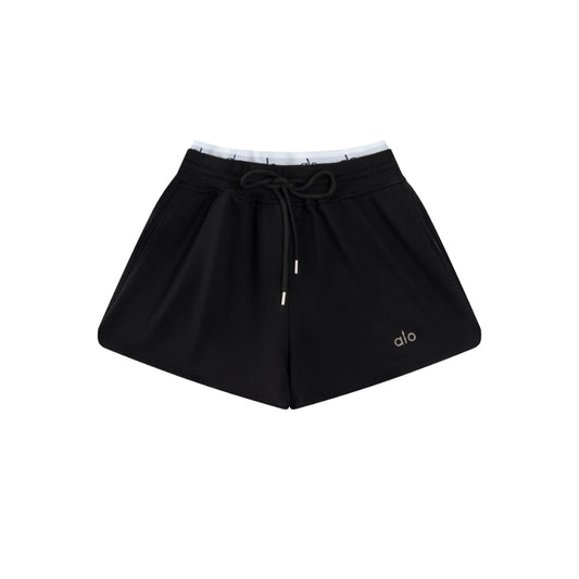 Alo High-Waist Performance Shorts – Black