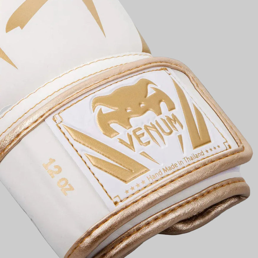 Venum Elite Boxing Gloves - White/Gold — VENUM | Authentic India