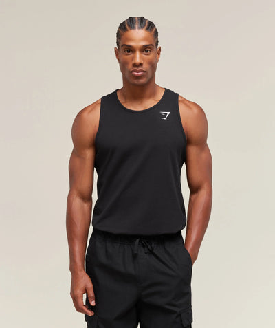 GYMSHARK Critical Tank Black