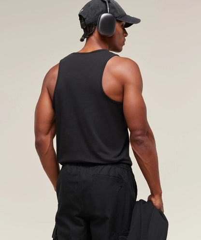 GYMSHARK Critical Tank Black
