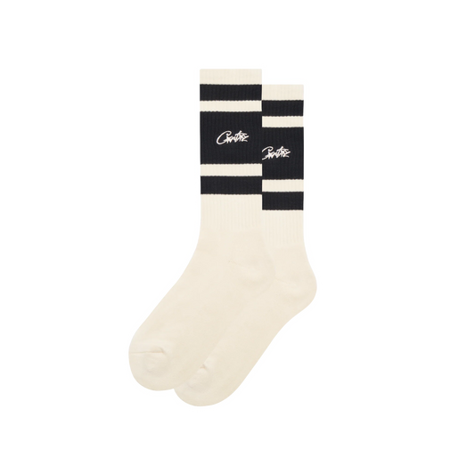 CORTEIZ RETRO SOCKS [CREAM]