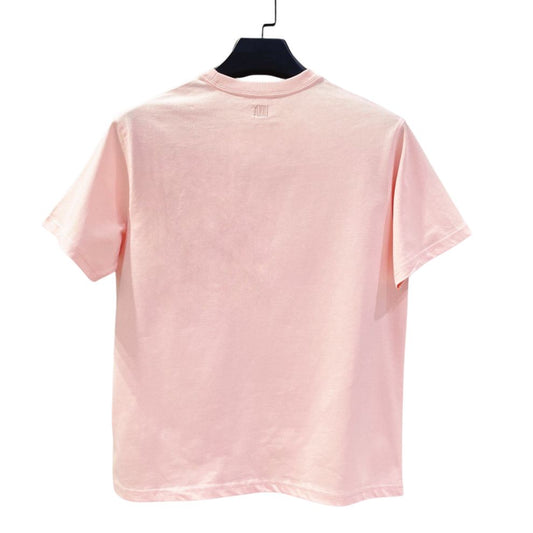 AMI Paris puff heart logo tee Pink