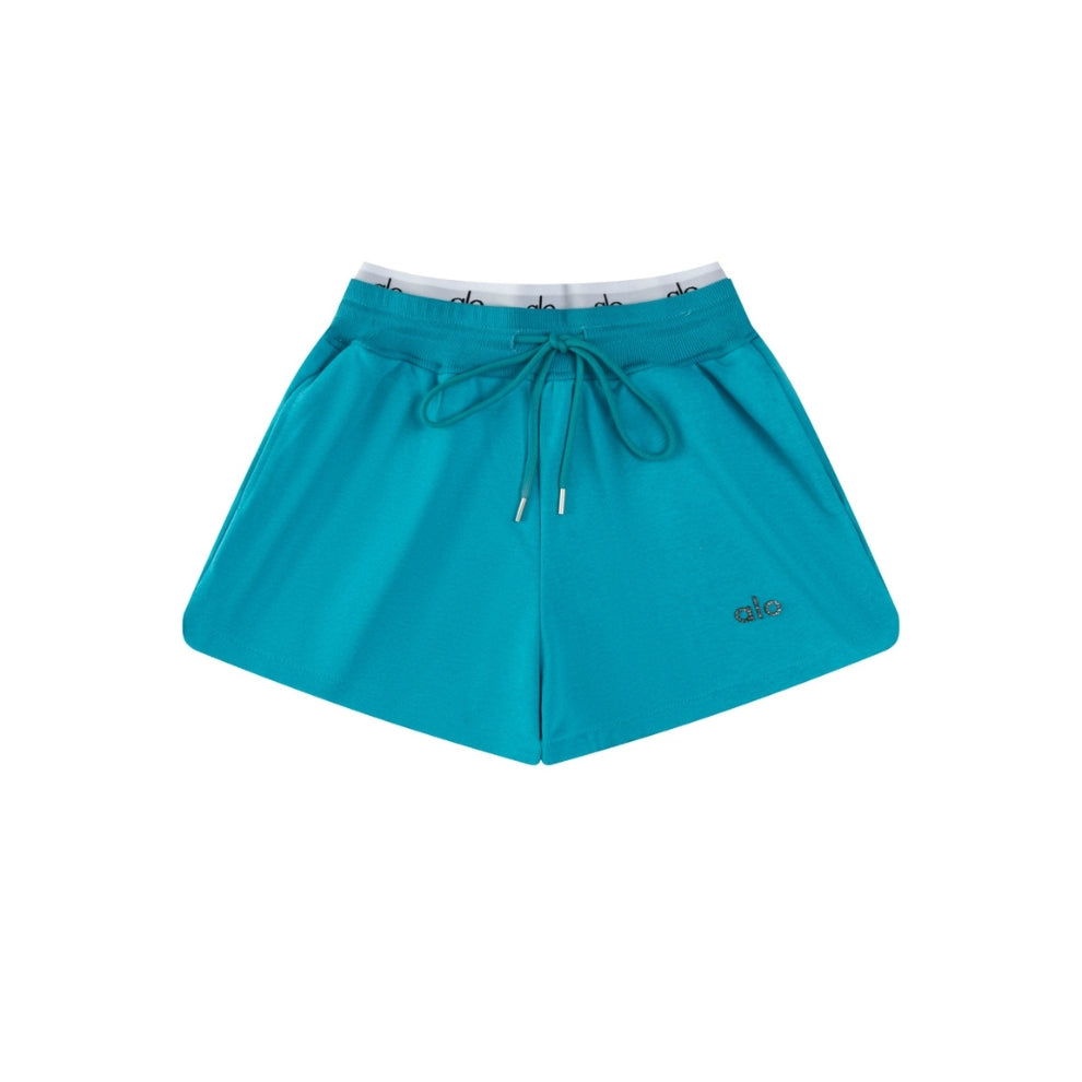 Alo High-Waist Performance Shorts – Teal Blue