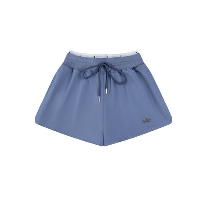 Alo High-Waist Performance Shorts – Blue