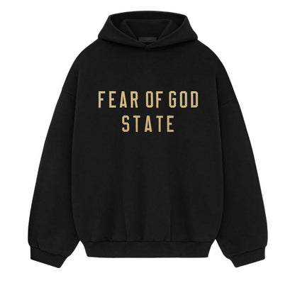 Essentials Fog State Logo Hoodie Black