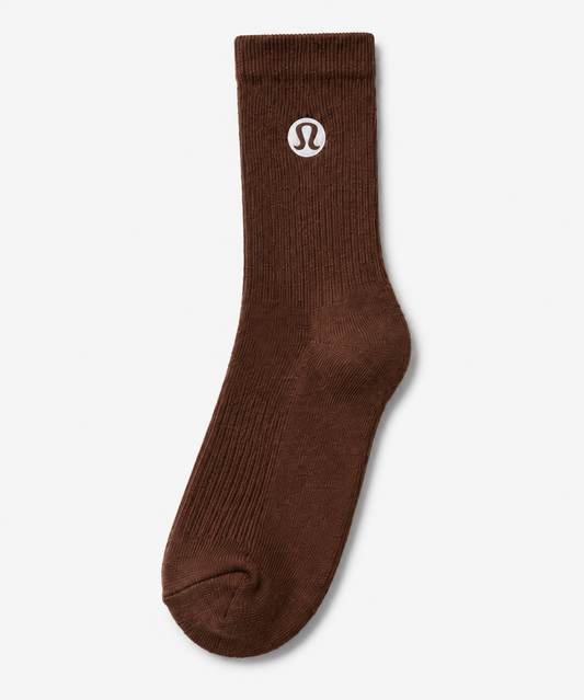 LULULEMON Crew Socks 3-Pack Brown