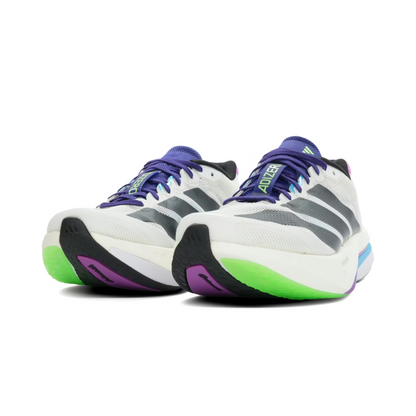 Adidas Adizero Boston 13 Core White Core Black Lime Burst — ADIDAS | Authentic India