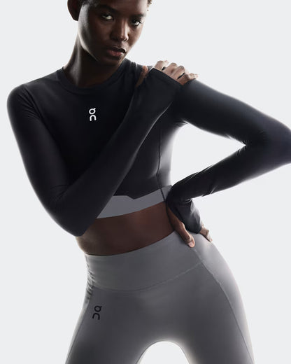 ON Train Long Sleeve Crop Black
