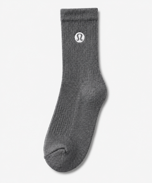 LULULEMON Crew Socks 3-Pack Grey