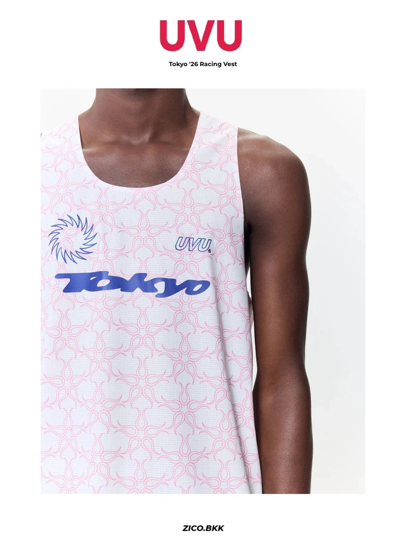 UVU Tokyo '26 Racing Vest : White/Pink