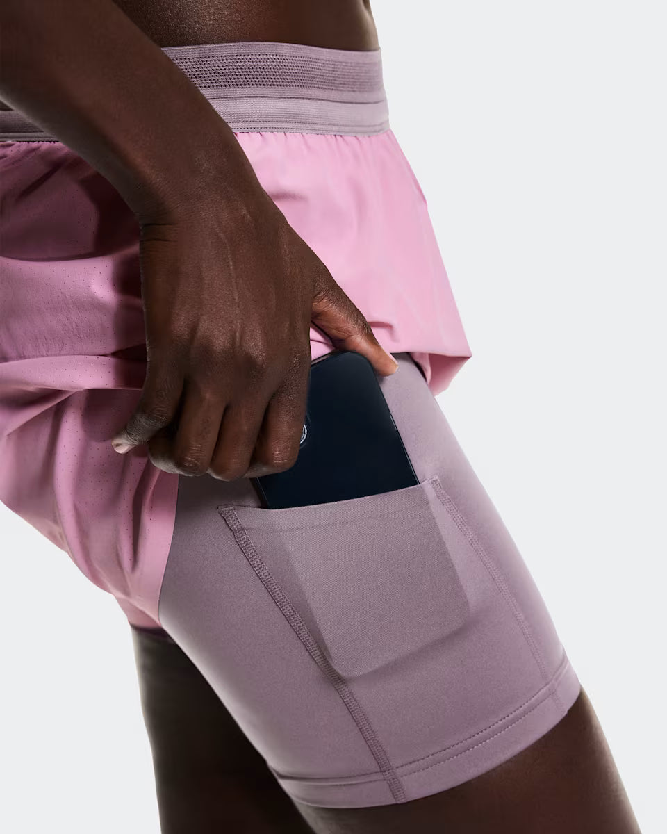 ON 3 Performance 2/1 Shorts Sakura | Dewberry — ON CLOTHING | Authentic India
