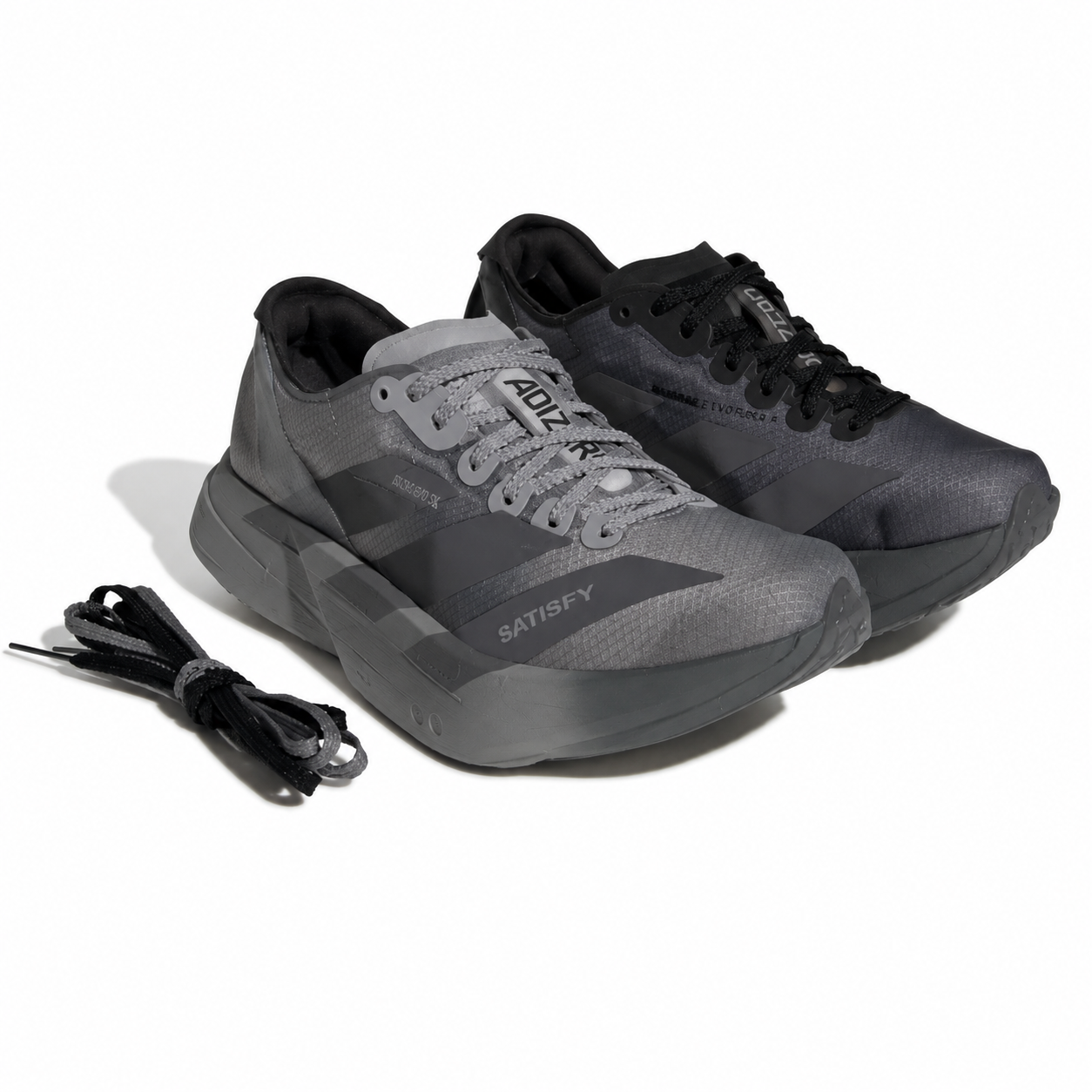 ADIZERO ADIOS PRO 4 SATISFY SHOES 'CORE BLACK'