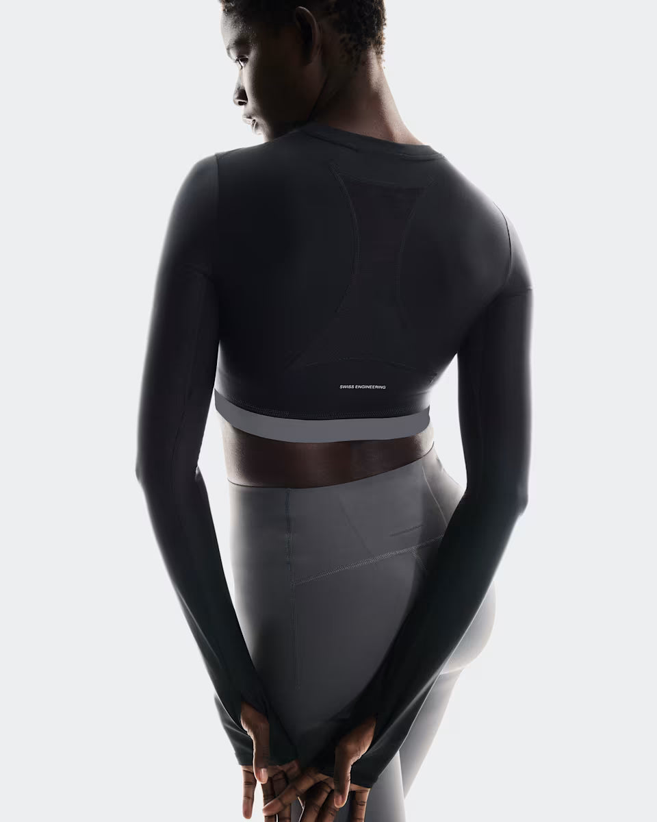 ON Train Long Sleeve Crop Black