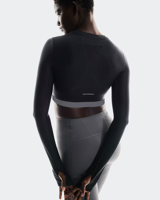 ON Train Long Sleeve Crop Black